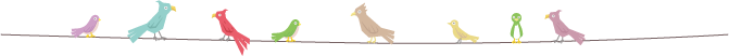 鳥のイラストライン